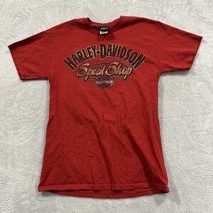 Harley Davidson TShirt Tee Unisex‎ Medium Red Lindon Utah